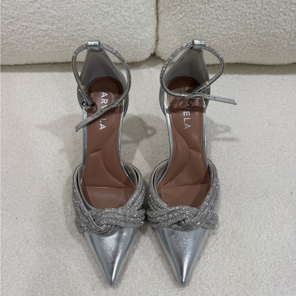 Silver Carvela Heels